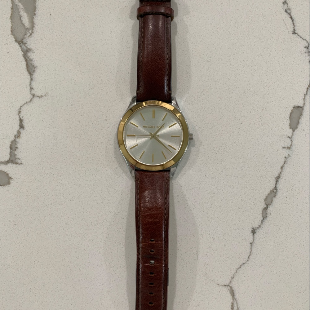 Brown Leather Michael Kors Watch